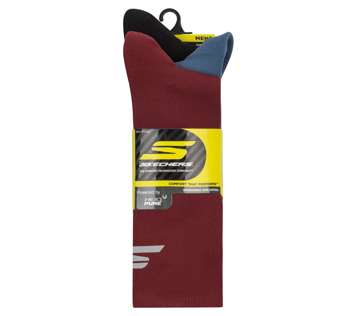 3 Pack Men's Reflective Performance Half Terry Crew Socks — POSEIDON