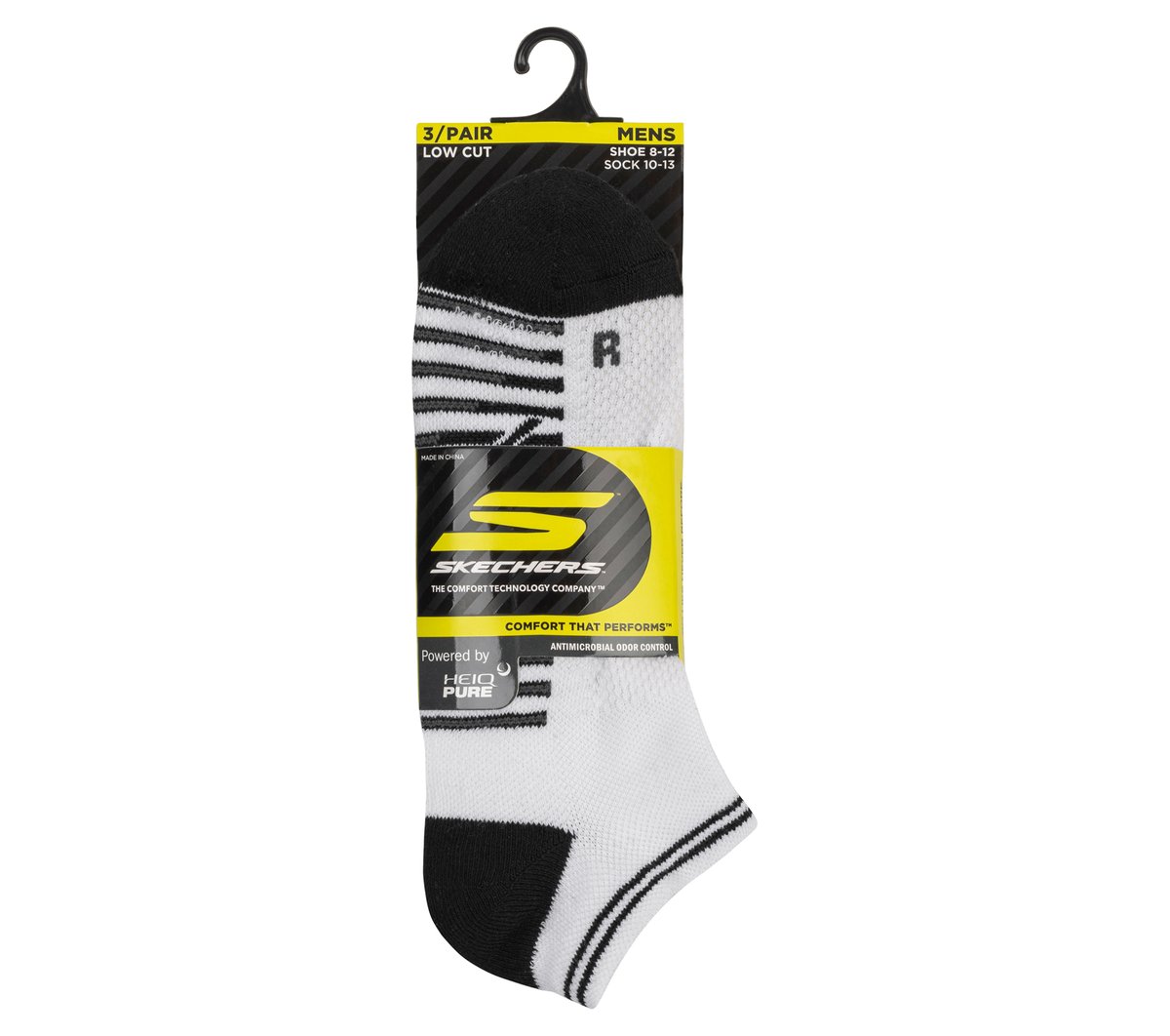 3 Pack Men's Performance Low Cut Running Socks — WHITE