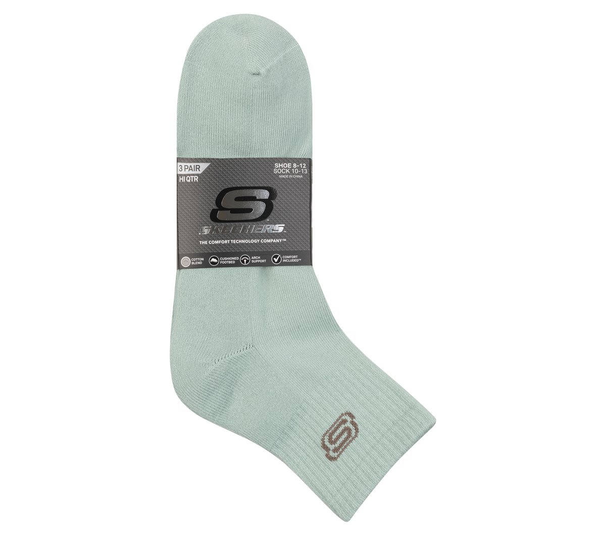 3 Pack Men's Lifestyle Quarter Socks — DARK GREEN