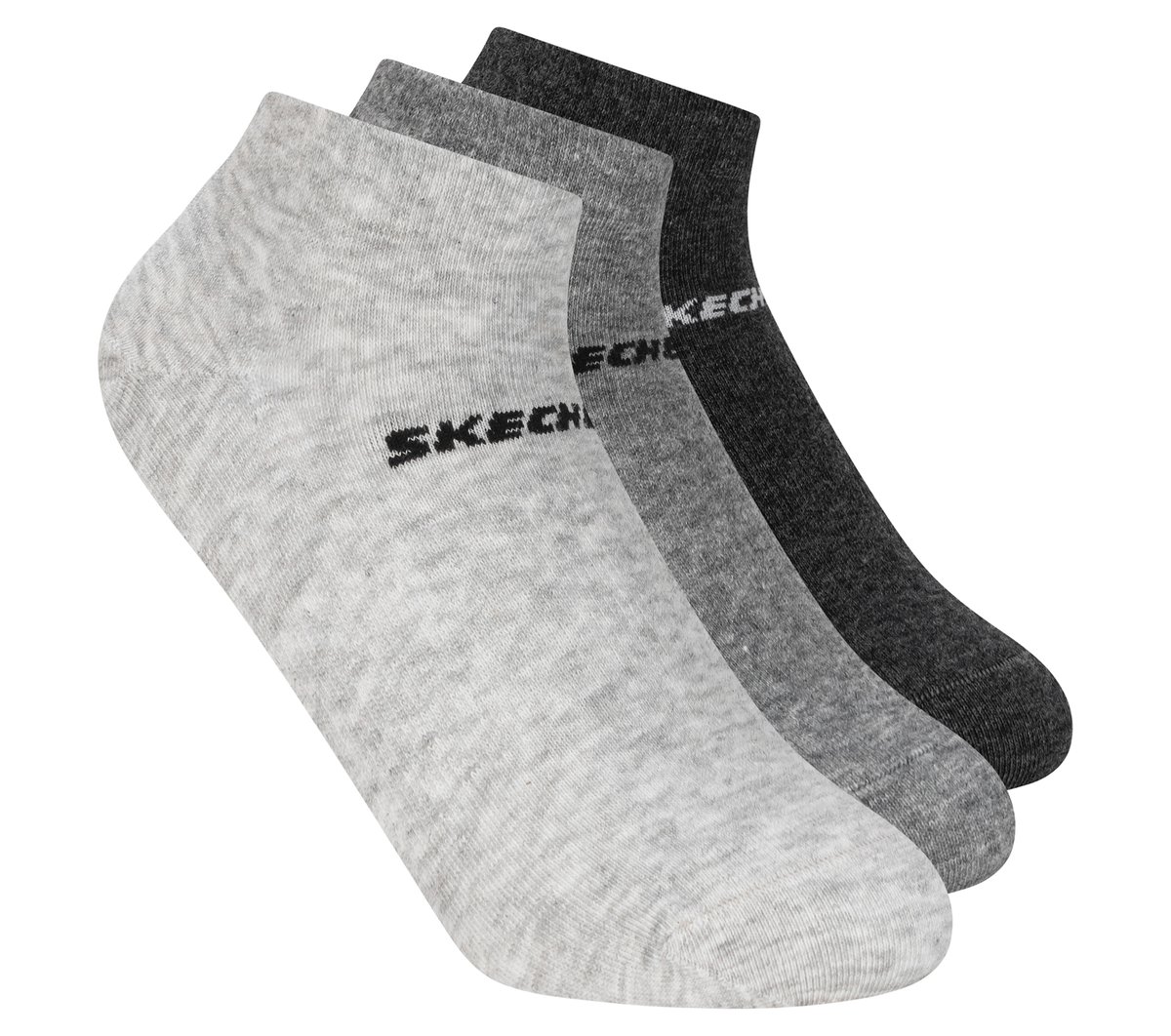 3 Pack Boys' Low Cut Cotton Socks — GRAY