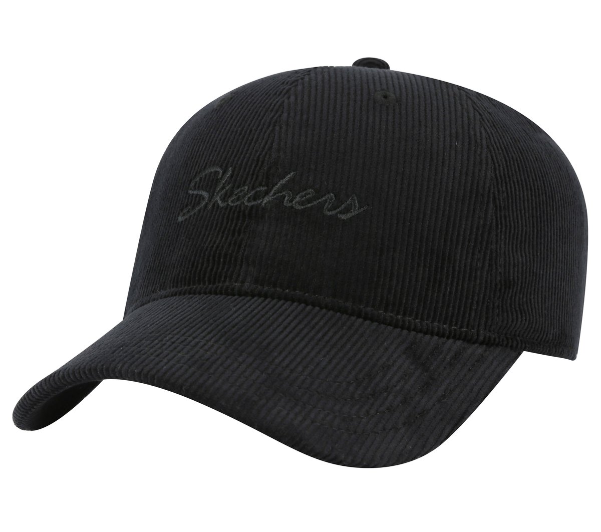 Skechers Corduroy Script Hat — BLACK