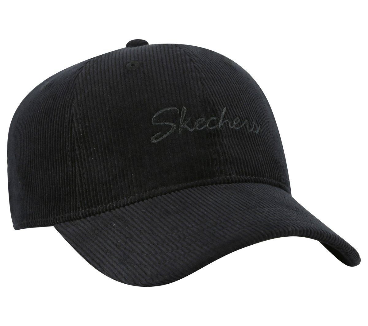 Skechers Corduroy Script Hat — BLACK