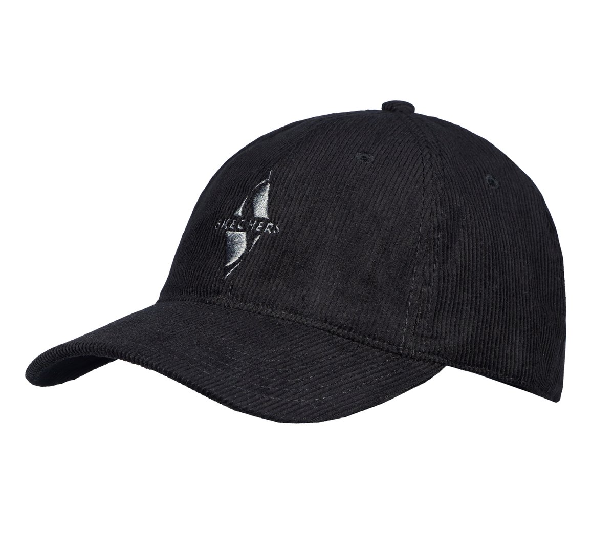 Diamond Cord Dad Hat — BLACK