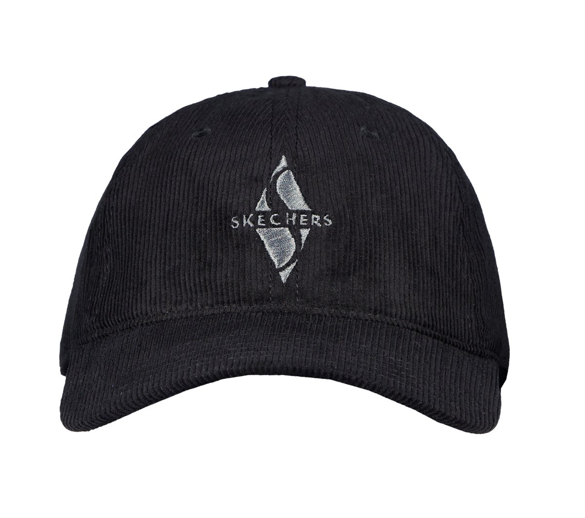 Diamond Cord Dad Hat — BLACK