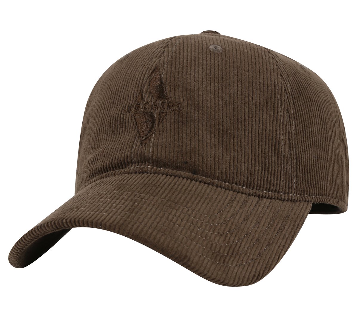 Diamond Cord Dad Hat — BROWN