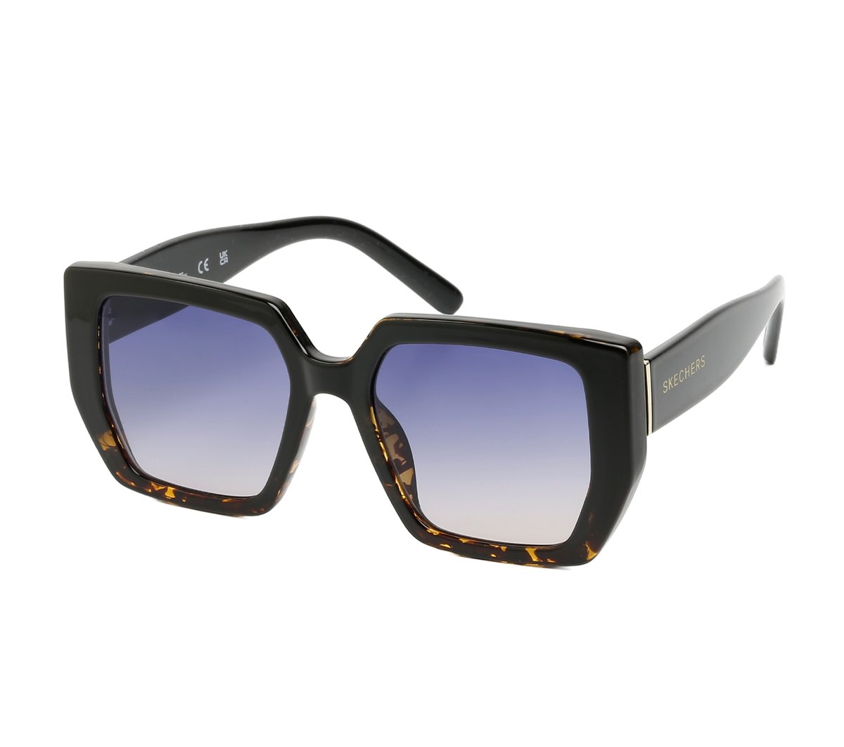 Geometric Sunglasses — BLACK / MULTI