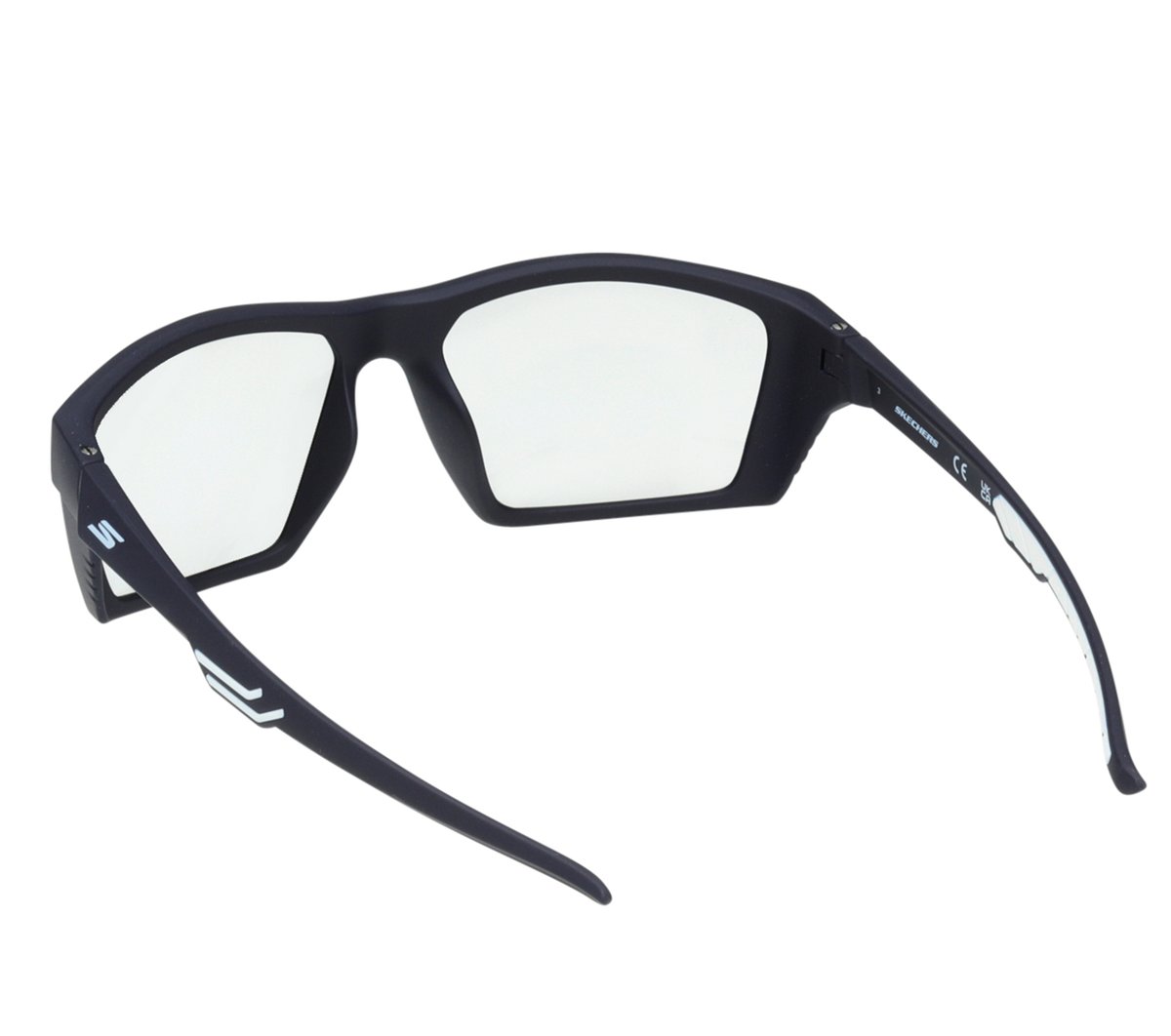 Performance Square Soft Touch Photochromic Sunglasses — NAVY