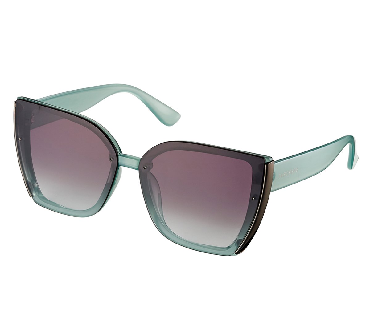 Square Milky Sunglasses — TEAL