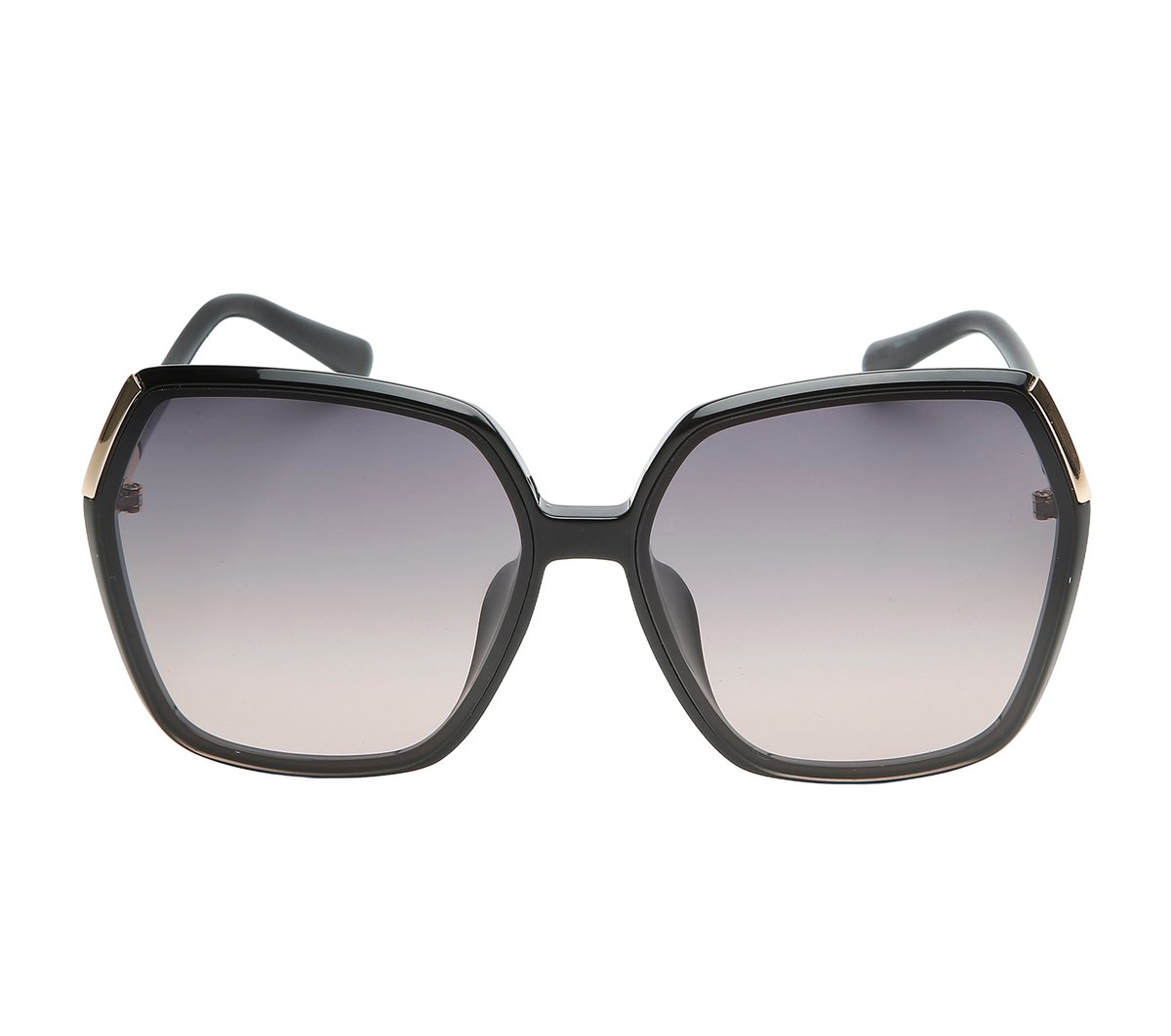 Geometric Classic Sunglasses — BLACK