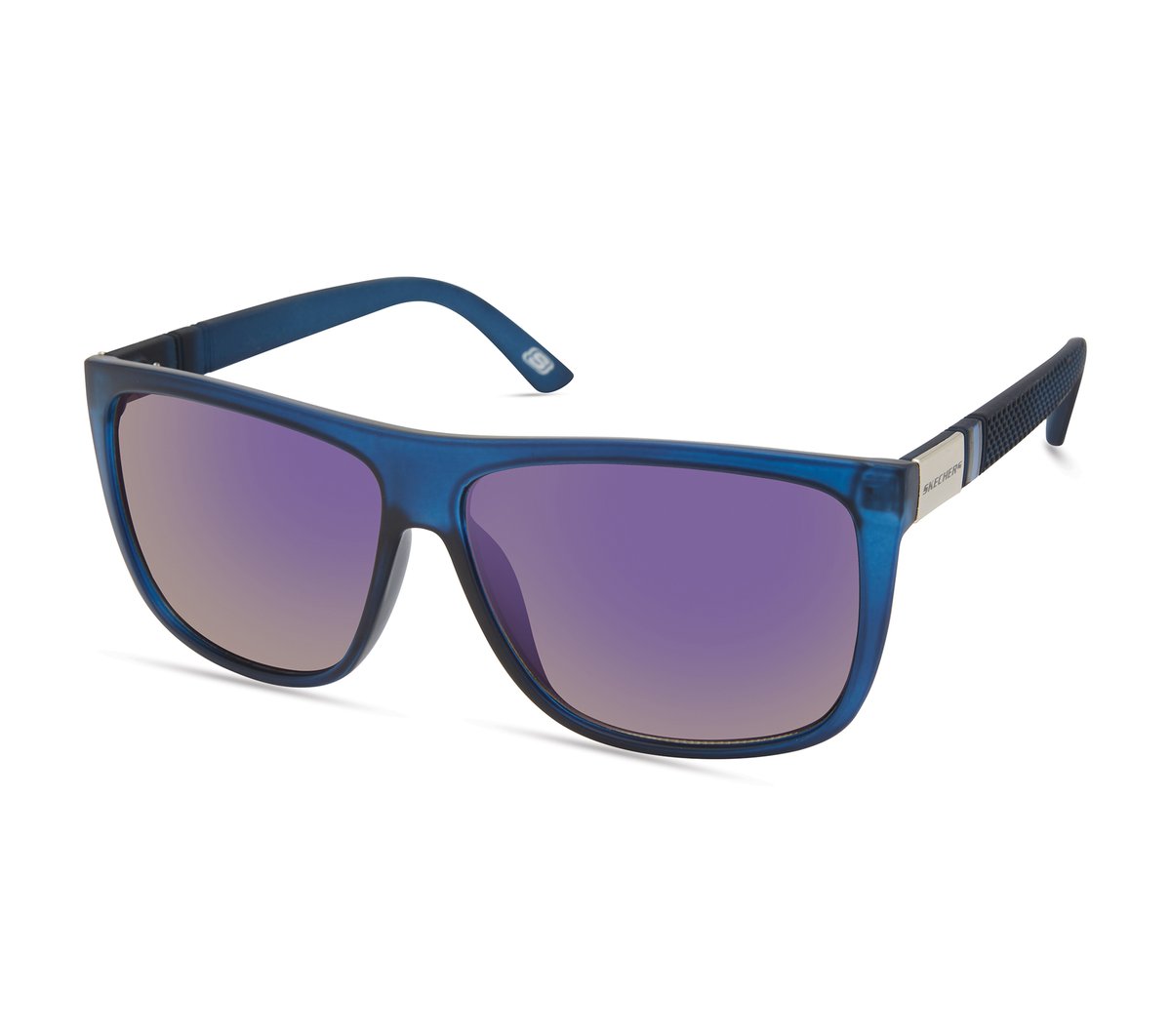 Matte Wayfarer Sunglasses — BLUE