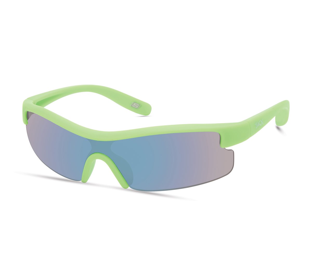 Matte Semi Wrap Sunglasses — GREEN
