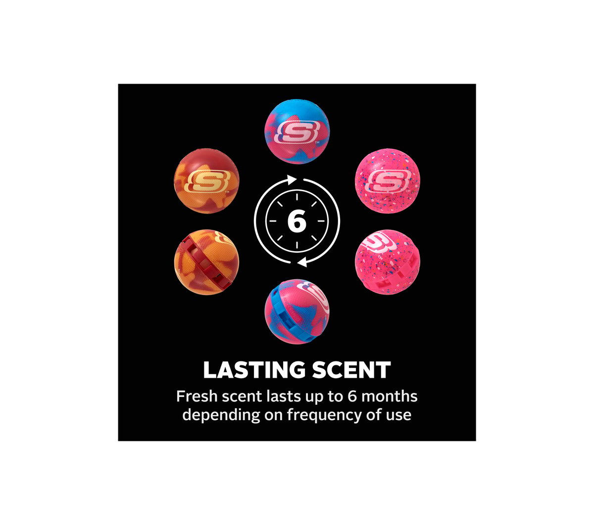6 Pack SKX Sneaker Balls Confetti — ASSORTED