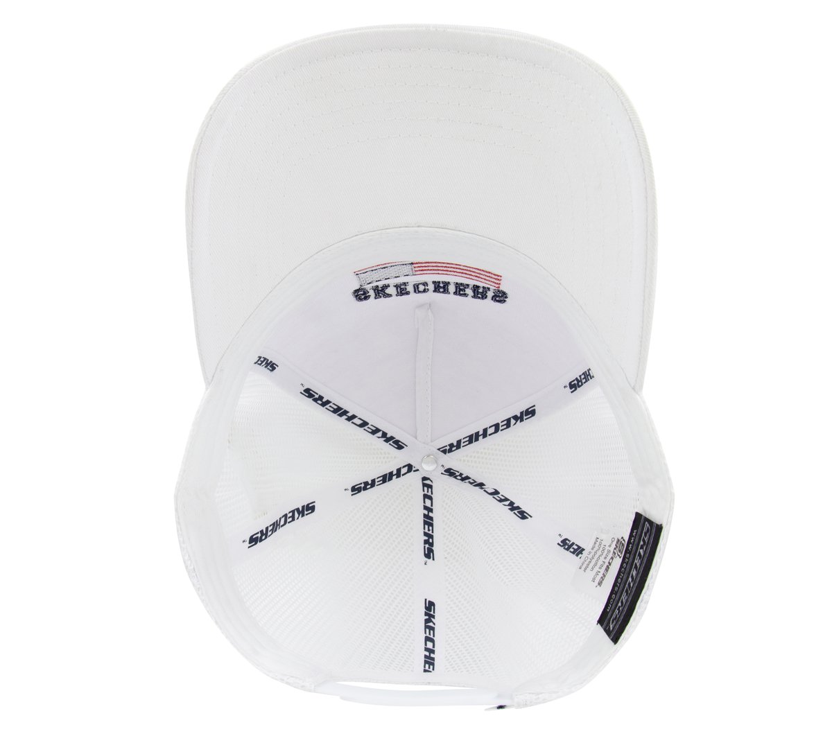 USA Flag Hat — WHITE