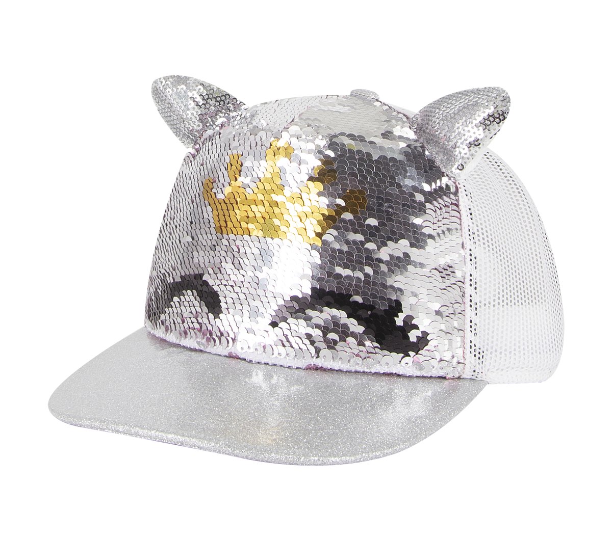 Skechers Caticorn Sequin Trucker Hat — ROSEGOLD