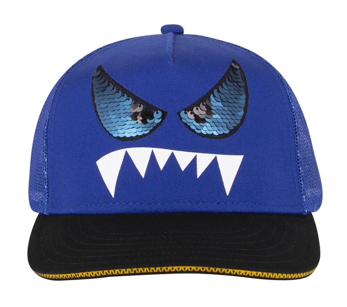 Skechers Monster Eyes Trucker Hat — BLUE  /  BLACK
