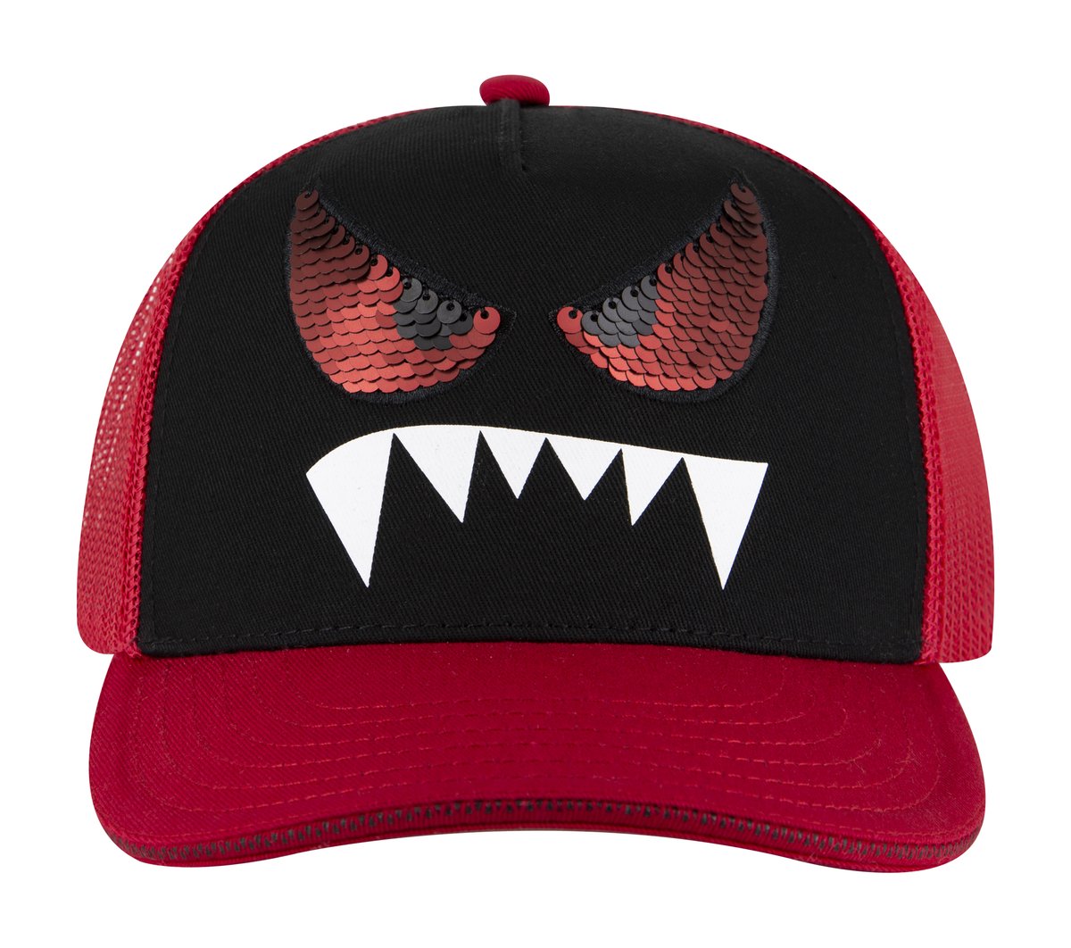 Skechers Monster Eyes Trucker Hat — RED