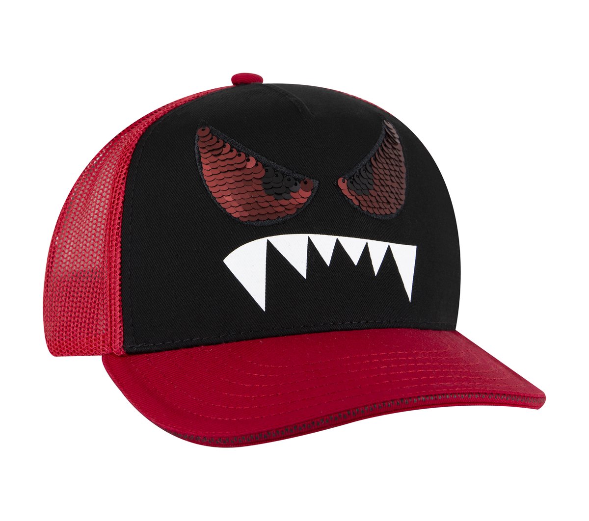 Skechers Monster Eyes Trucker Hat — RED