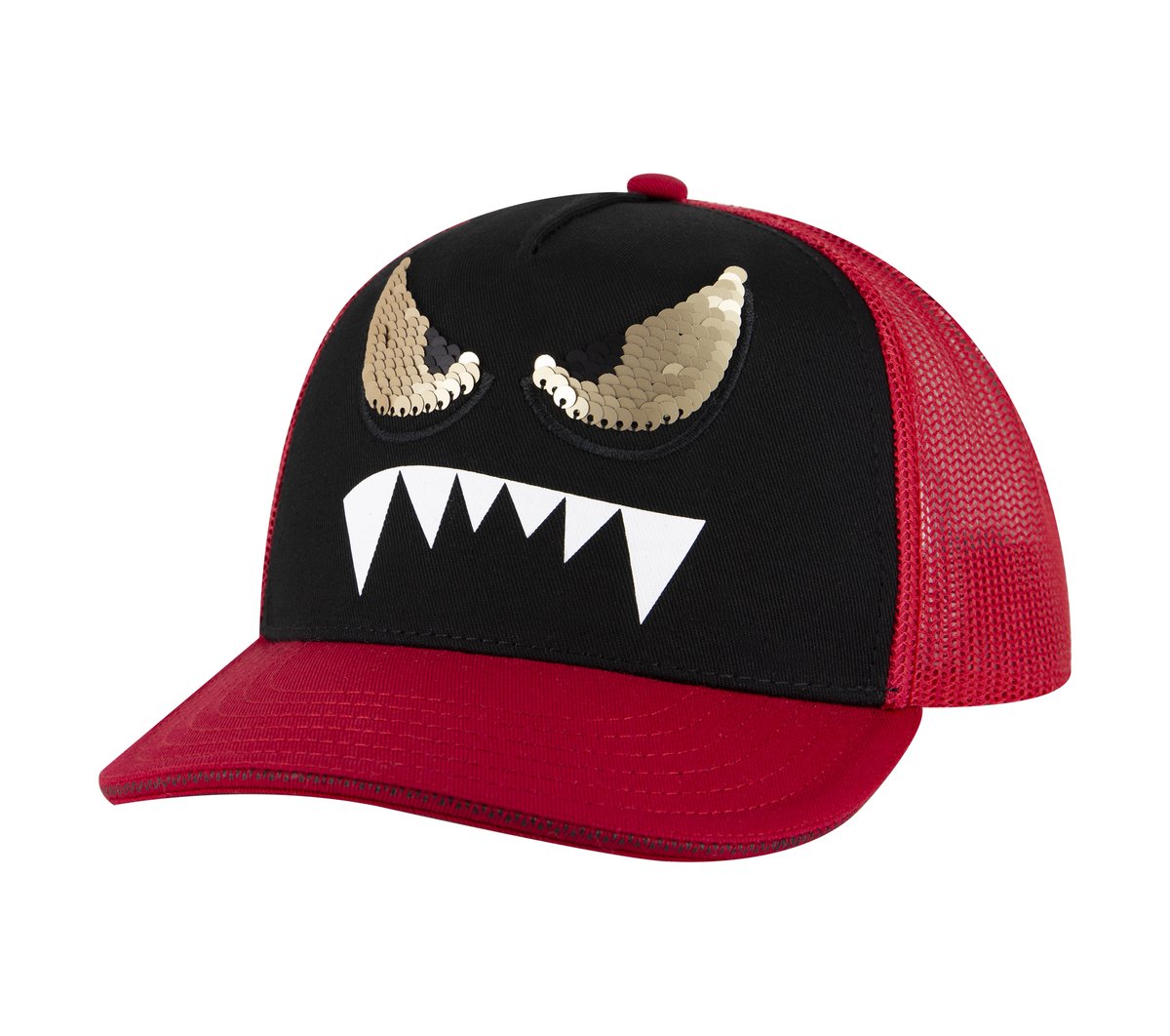 Skechers Monster Eyes Trucker Hat — RED