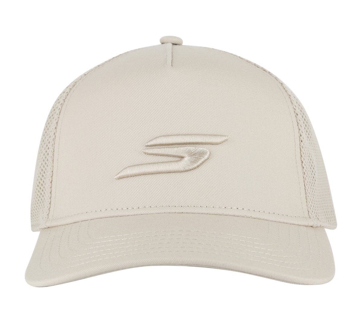 Essentials Trucker Hat — OFF WHITE / BROWN