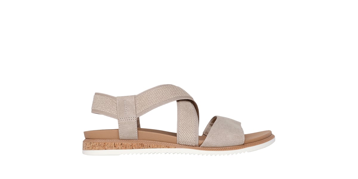 Taupe BOBS from Skechers Desert Kiss Low sandal