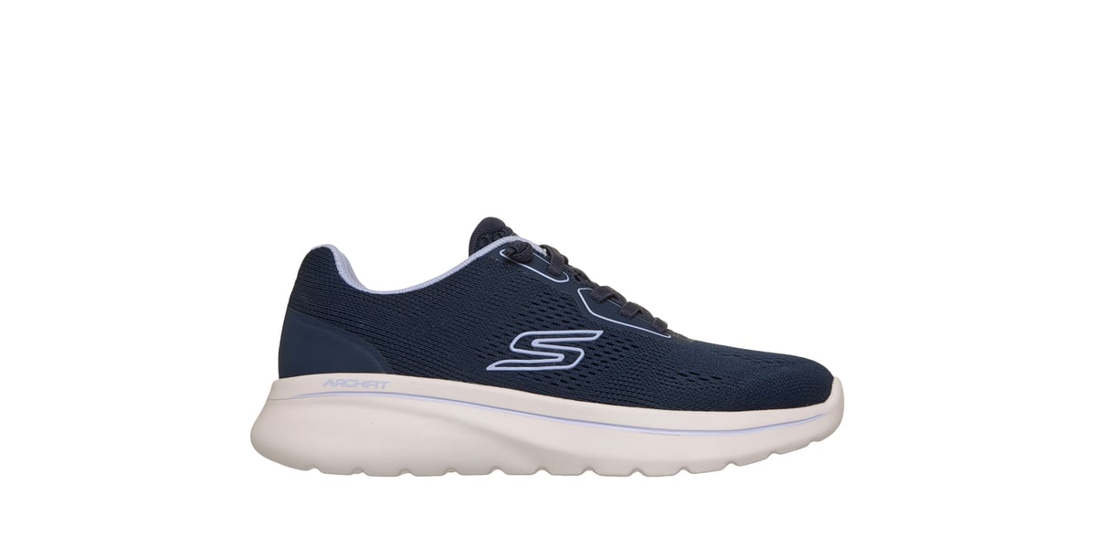 Navy Skechers GO WALK Arch Fit N-Joy Ellie walking shoe