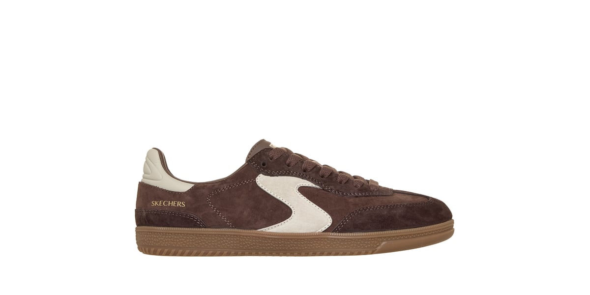 Chocolate suede Skechers Hotshot Varsity Crew sneaker