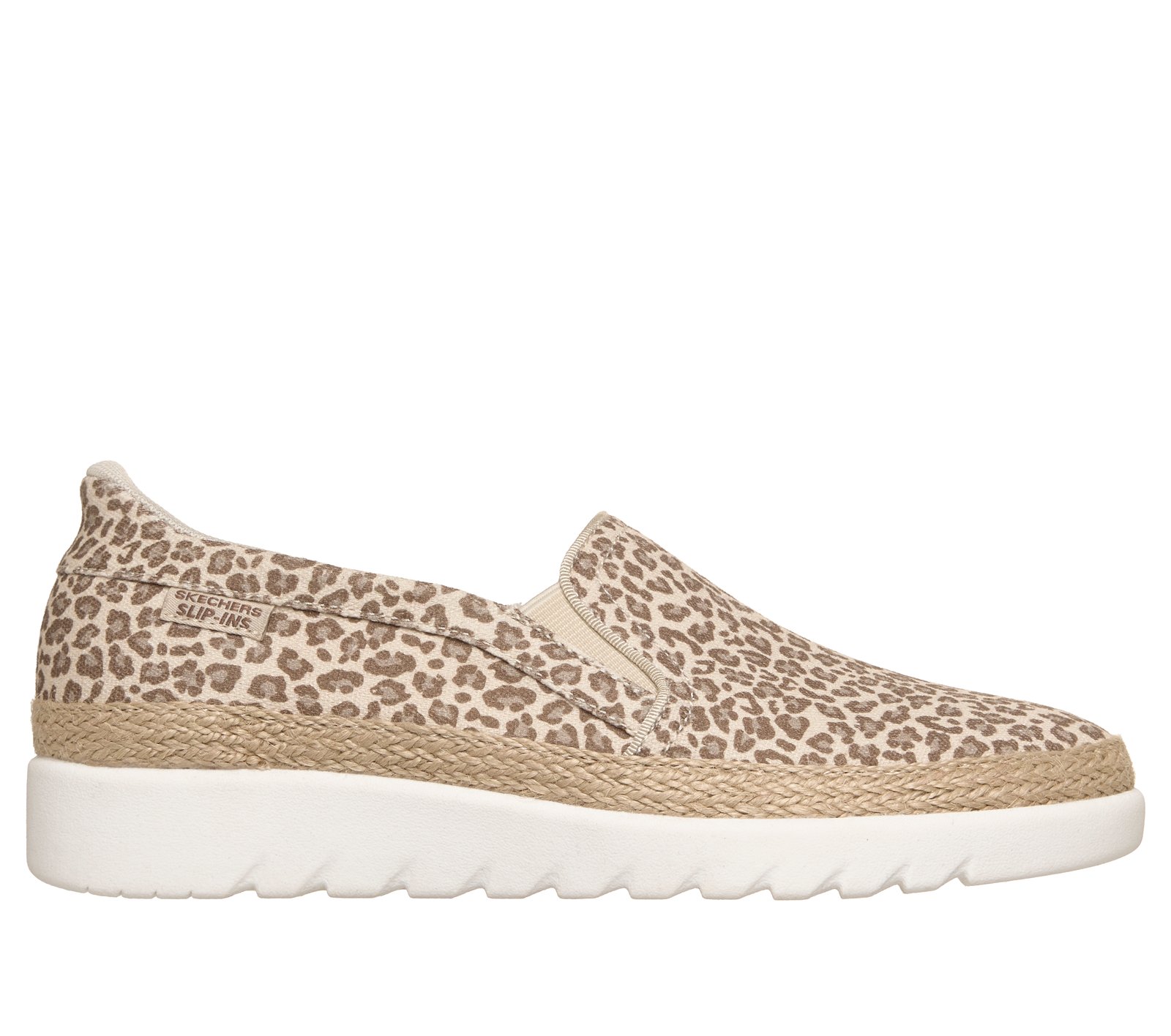 Skechers BOBS Flexpadrille HI Coast Size 10 Beige White Casual Slip On Shoes BOBS Flexpadrille LO - Shiny Spritz main image 3