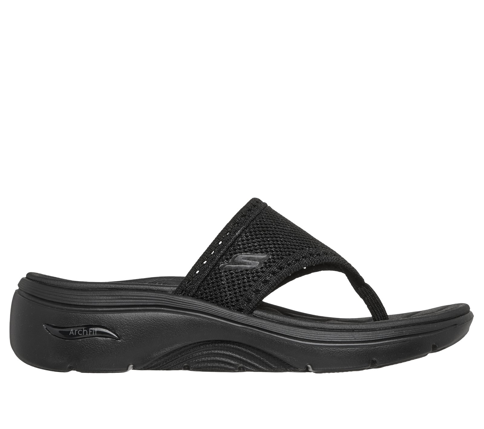 SKECHERS Go Walk Massage Fit Arch Comfort Flip Flop Sandals Size 11 Mens Black Amazon.com | Skechers Men main image 3