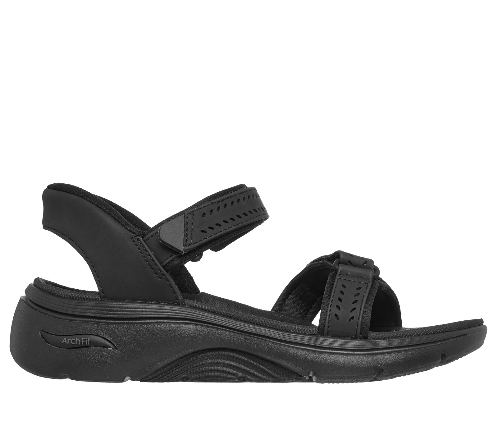 Skechers Sandals Mens 13 Black New Massage Fit Arch Comfort Hyper Burst Massage Fit Edge - Lysa main image 2