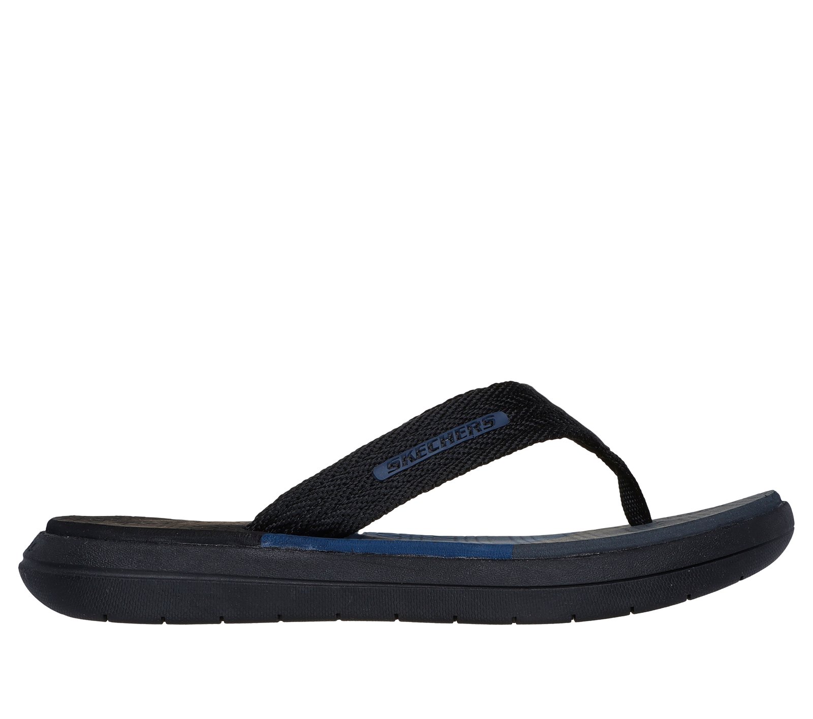 SKECHERS Voreno Codie Flip Flop Sandals Men’s 9 Black/Blue Comfort Relaxed Fit Relaxed Fit: Voreno - Codie main image 2