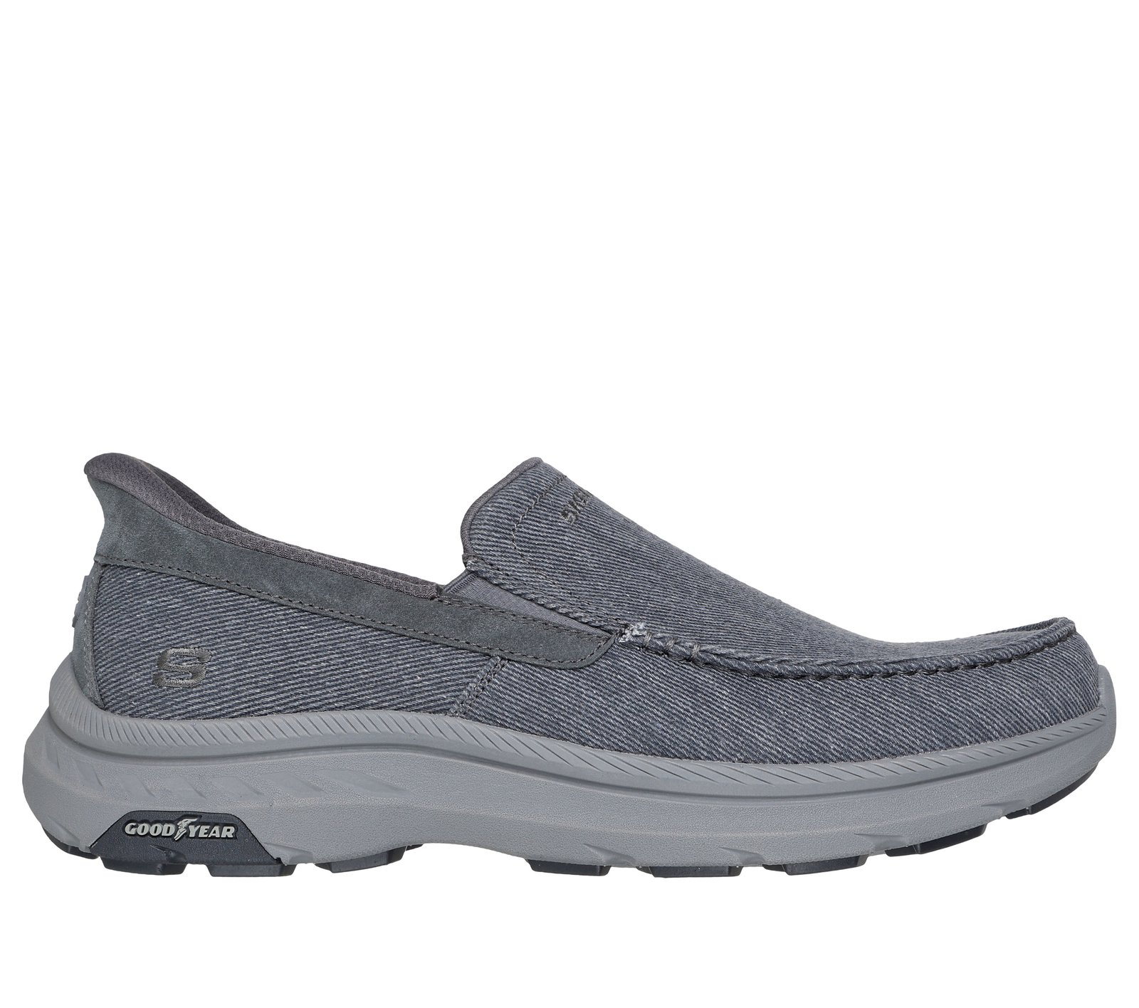 Skechers Relaxed Fit Memory Foam Slip-On Shoes Gray Size 11 Men\'s Casual SKECHERS Men main image 4