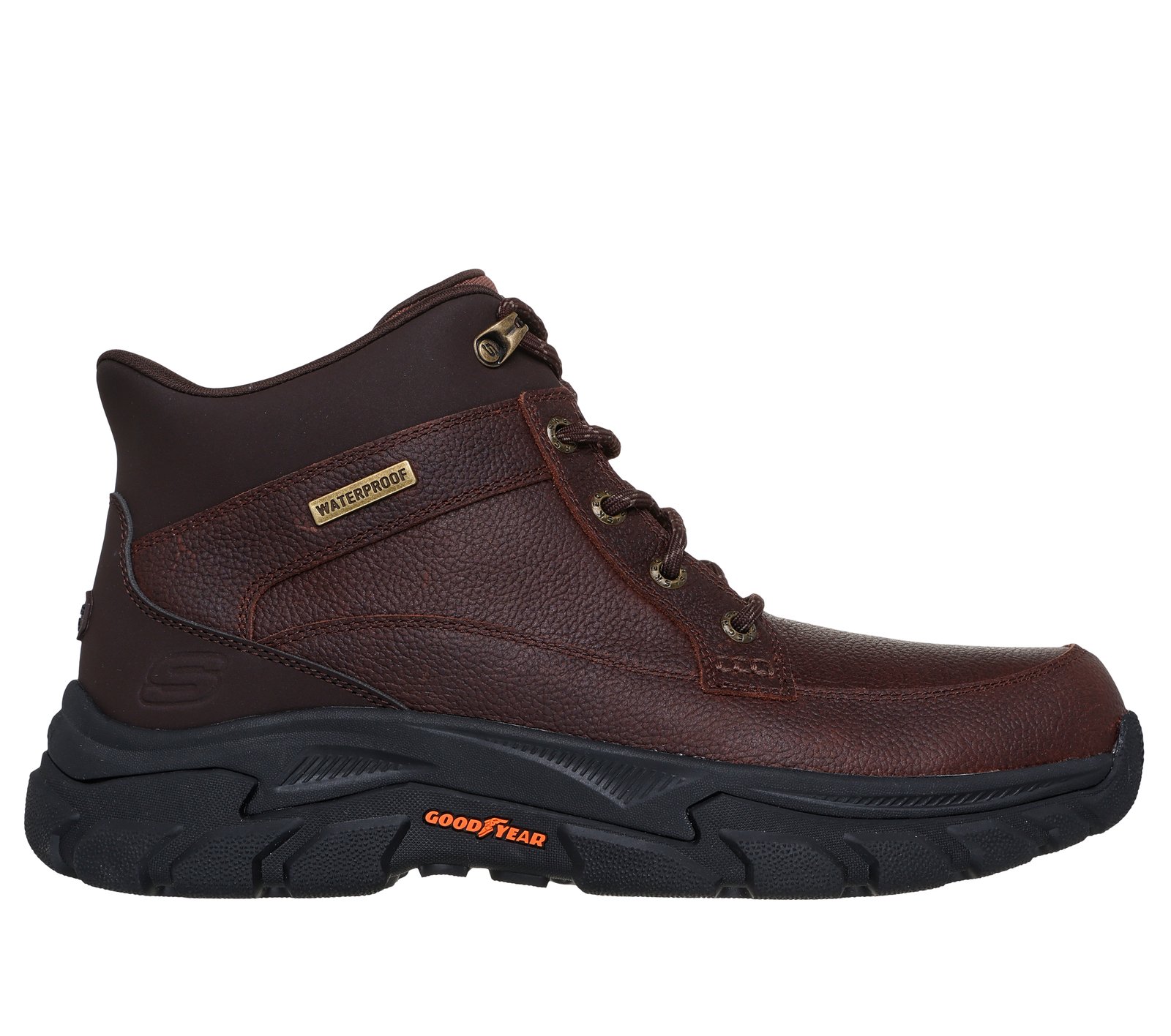 WORN 2x SANTONI EVEREST HIKING BOOT 8.5  D DERBY BURNISHED  Black  Croco Skechers Work Holdredge Rebem Safety Toe Boot | Boot World main image 4