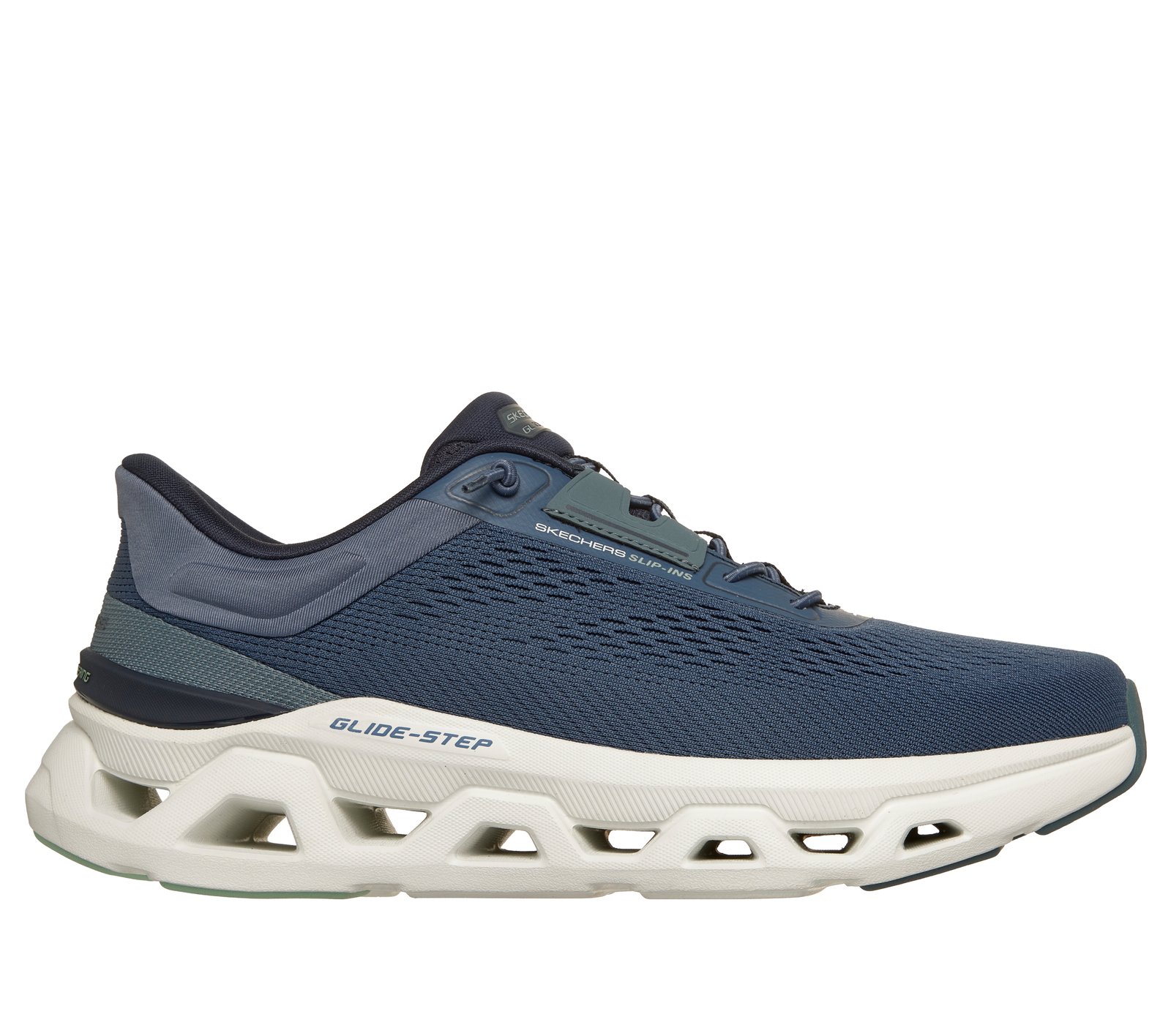 Skechers Slip-ins Glide-Step Altis White Blue Running Shoes Men\'s Sz 10.5 Skechers Slip-ins: Glide-Step Sole main image 4
