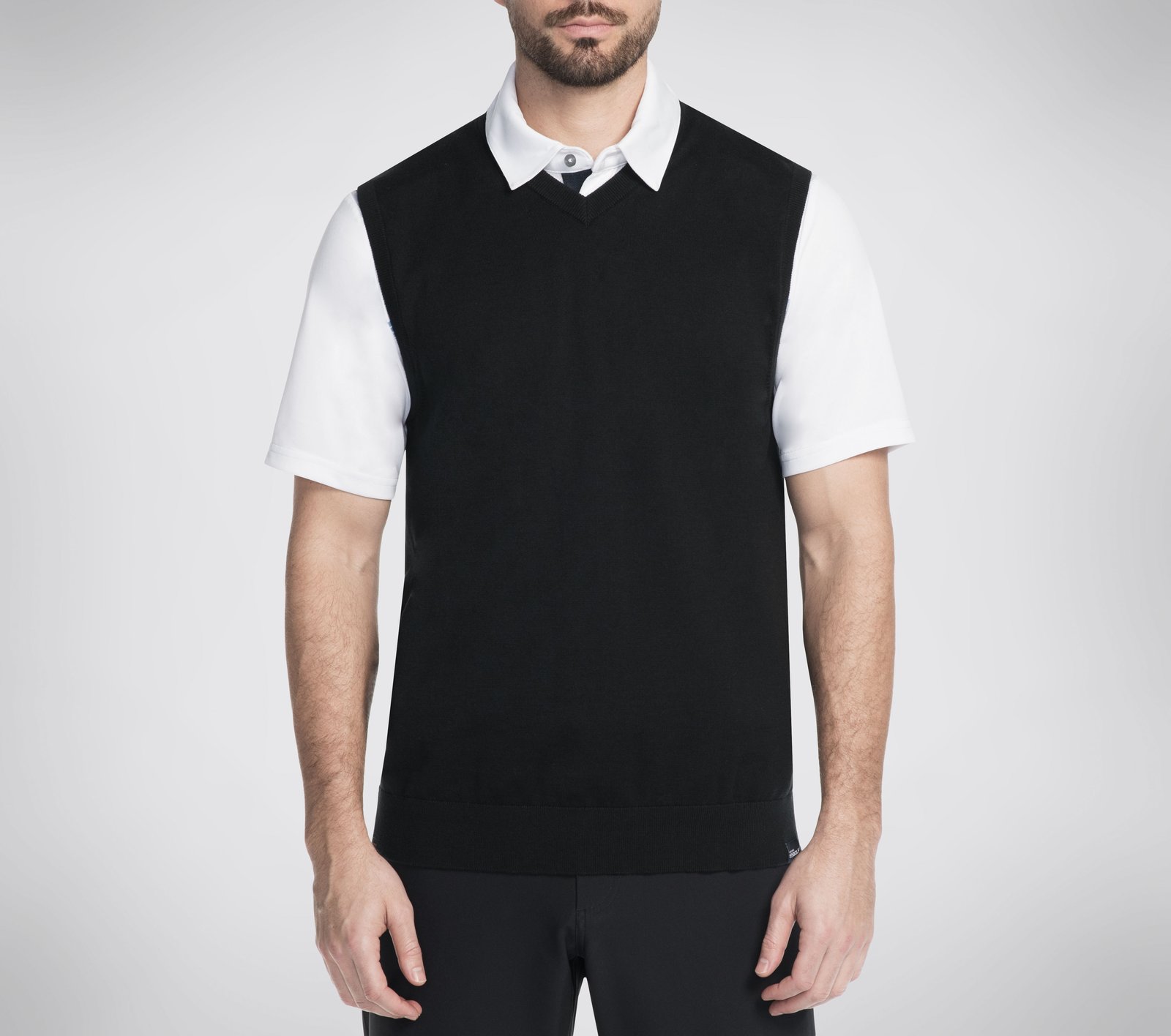 Fairway Fox golf/tennis noir à fermeture éclair gilet veste