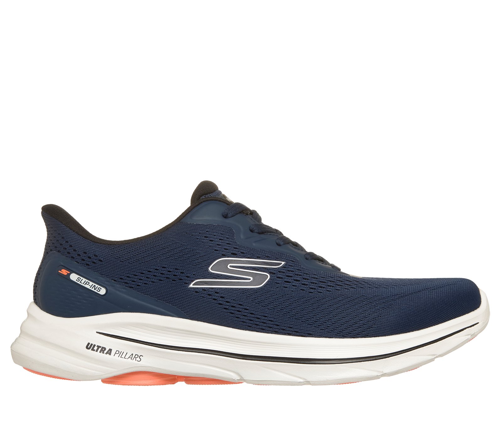Skechers Slip-ins: GO WALK 8 - NAVY / ORANGE