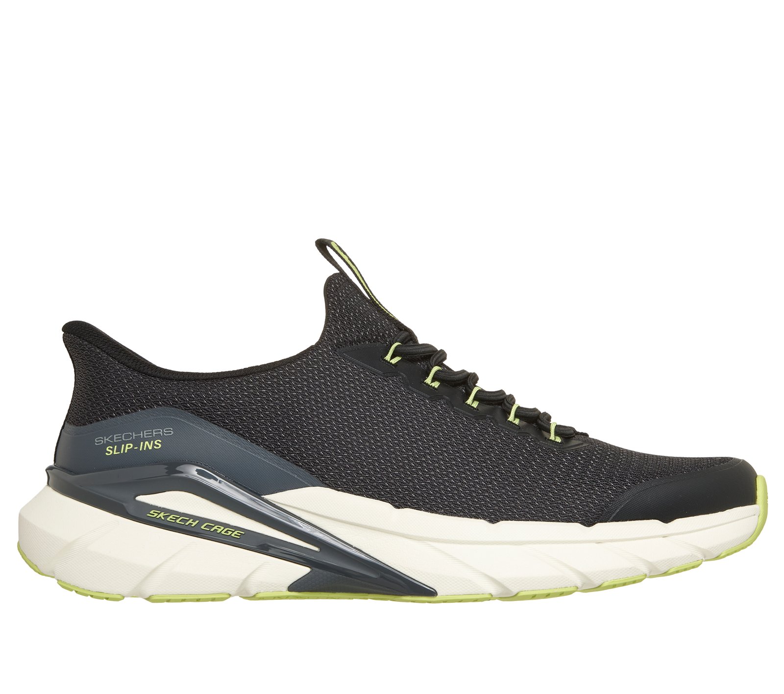 ファンインピックスS Skechers Slip-ins: Skech Cage - Covra - BLACK / LIME