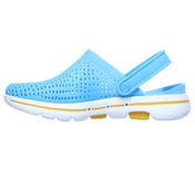 GO WALK 5 FOAMIES - ASTONISHE, BLUE Footwear Left View