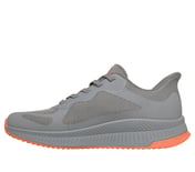 BOBS SQUAD 4, GRAY/ORANGE Footwear Left View