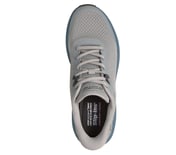 BOBS SKILLZ, GRAY/BLUE Footwear Top View