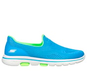 GO WALK 5, TURQUOISE/LIME Footwear Lateral View