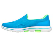 GO WALK 5, TURQUOISE/LIME Footwear Left View