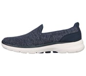 GO WALK 6 - GRAND HORIZON, NAVY/WHITE Footwear Left View