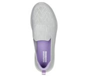 GO WALK 6 - VALERIE, GREY/LAVENDER Footwear Top View