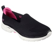 GO WALK 6 - OCEAN SPLASH, BLACK/HOT PINK Footwear Right View