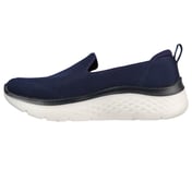 GO WALK HYPER BURST-EXTREME O, NAVY/WHITE Footwear Left View
