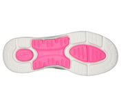 GO WALK ARCH FIT-LUNAR VIEWS, BLACK/HOT PINK Footwear Bottom View