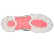GO WALK ARCH FIT-LUNAR VIEWS, GREY/CORAL Footwear Bottom View