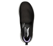 GO WARK ARCH FIT - HAZEL, BLACK/LAVENDER Footwear Top View