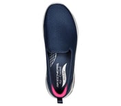 GO WARK ARCH FIT - HAZEL, NAVY/HOT PINK Footwear Top View