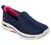 GO WARK ARCH FIT - HAZEL, NAVY/HOT PINK Footwear Right View